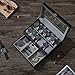 BEWISHOME 12-Slot Watch Case, Watch Box, 2 Layers, 1 Drawer for Jewelry, Rings Watch Storage Case Organizer with Display Drawer Adjustable Tray for Men with Glass Top Black SSH02B