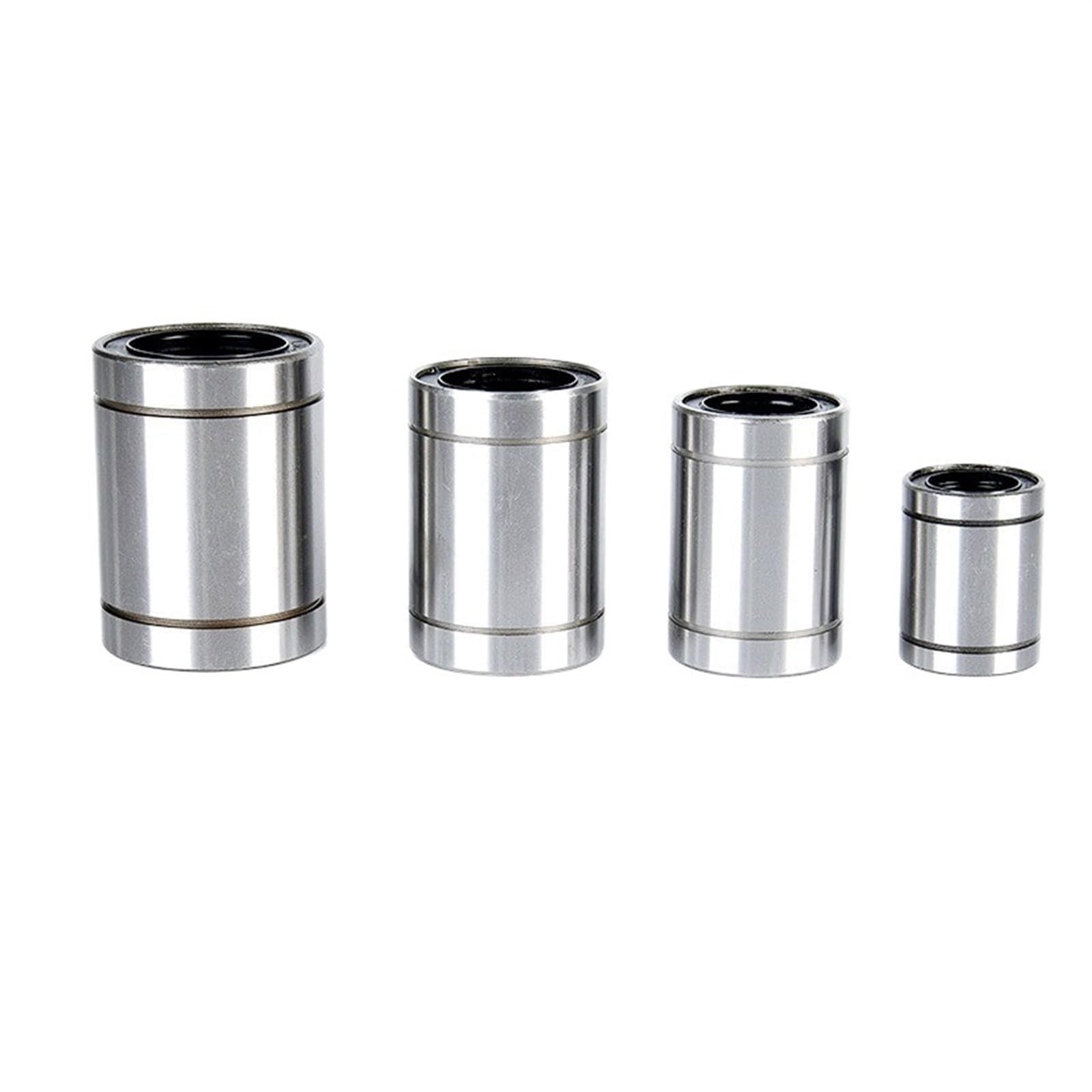 10 Piezas LM8UU LM10UU LM16UU LM12UU buje de rodamiento de Bolas Lineal de 8 mm, Piezas de Eje de riel de Revestimiento for Impresora 3D DIY(LM5UU)
