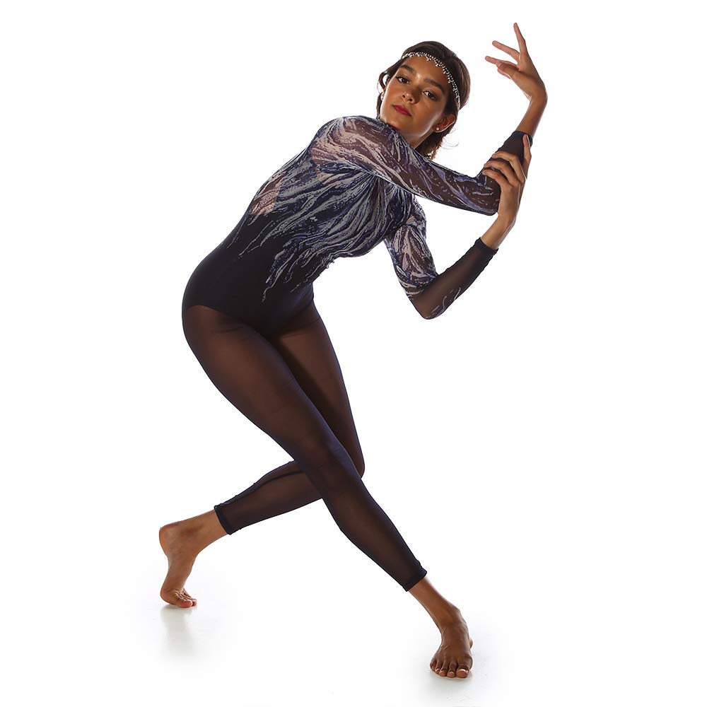 Alexandra CollectionWomens Flame Mesh Unitard