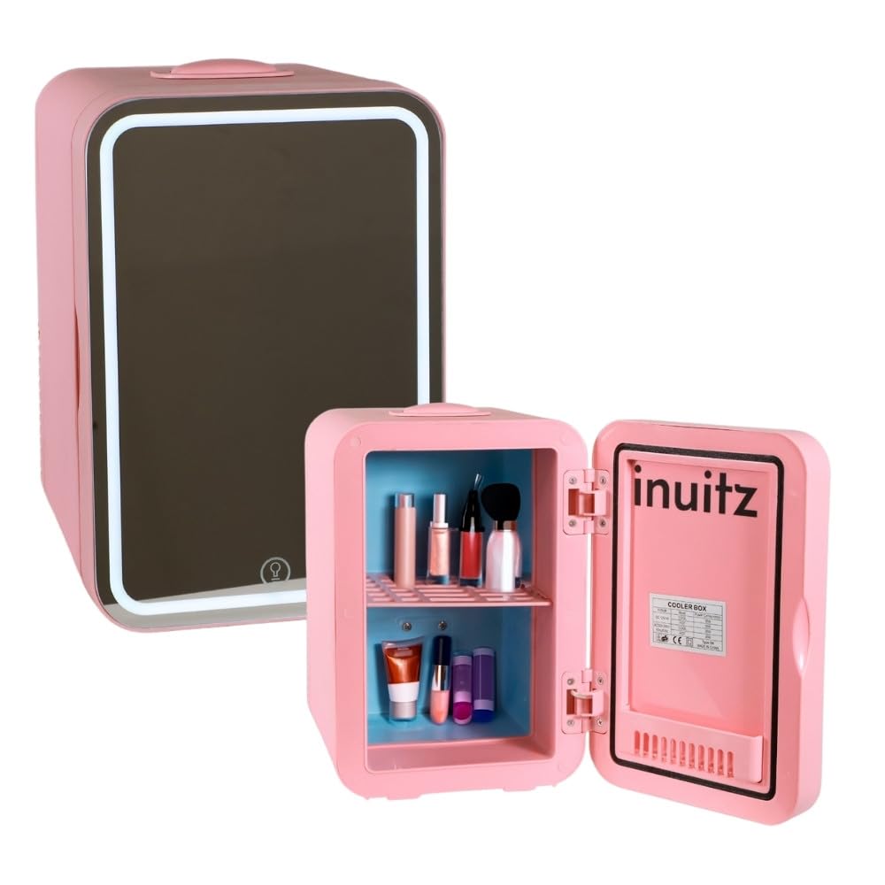 Inuitz Nevera Pequeña 8 Litros - Nevera Cosmeticos - nevera portatil electrica, mini nevera, neveras pequeñas, mini neveras para habitacion, frigorifico pequeño
