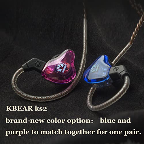 Yinyoo KBEAR KS2 in Ear Monitors Earphones, HiFi 1BA 1DD Hybrid Stereo Sound Headphones - Image 2