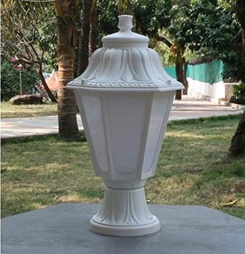 CERCO Victoria Small (White + Frosted) Outdoor Gate/Pole Light IP55-image-38