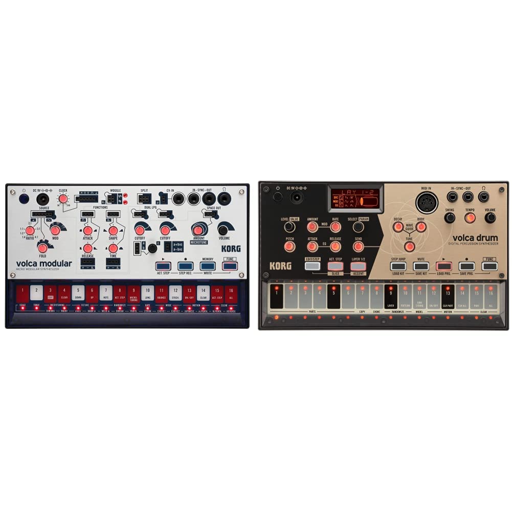 Korg - volca Mix - Analogue Performance Mixer & volca Drum - Digital Percussion Synthesizer