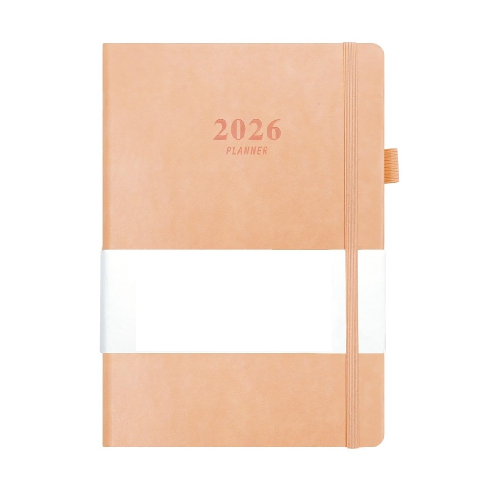 Agenda 2026, blocco note resistente all'usura, agenda A5 da 12 mesi, segnalibro, semplice pianificatore di lavoro d'ufficio(Pink)