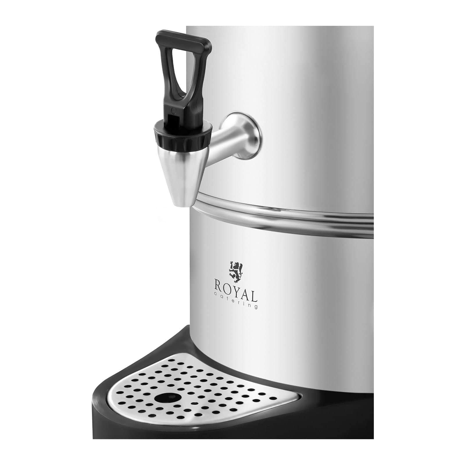 Royal Catering RCWK 10A czajnik do grzanego wina, 10 l – 11,5 l, 1600 W, stal nierdzewna, tacka ociekowa, ekspres do grzanego wina, czajnik