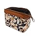 WayOuter Neceseres para Maquillaje Bolsa para cosméticos portátil y Muy espaciosa, Ideal para Mujeres y niñas (Flor)