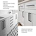 goldenwarm Cabinet Pulls Black Cabinet Handles (15 Pack)- HDJ12BK 7-1/2in(192mm) Hole Centers Drawer Pulls Black Cabinet Hrdware Cabinet Door Handles for Kitchen Cabinets
