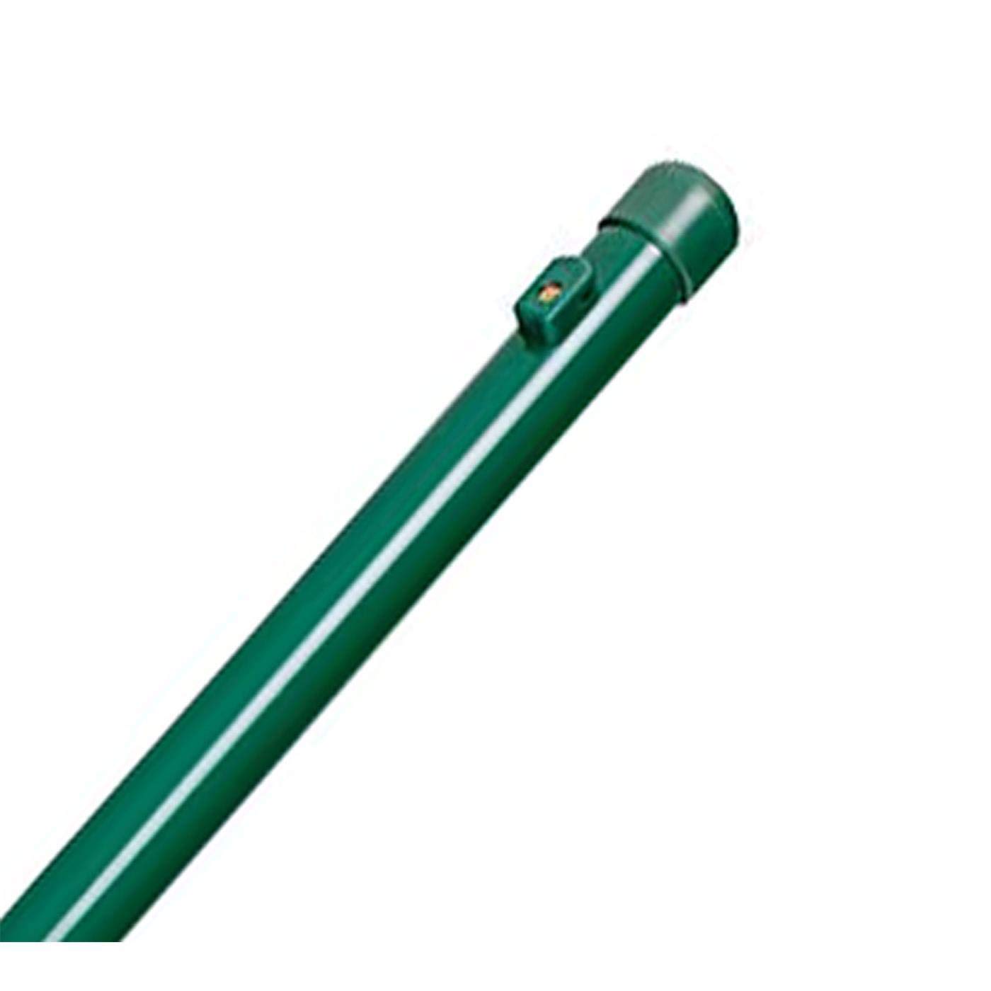 6 x Zaunpfosten Zaunpfahl für Maschendrahtzaun zinkphosphatiert grün kunstoffbeschichtet, 34x1500mm