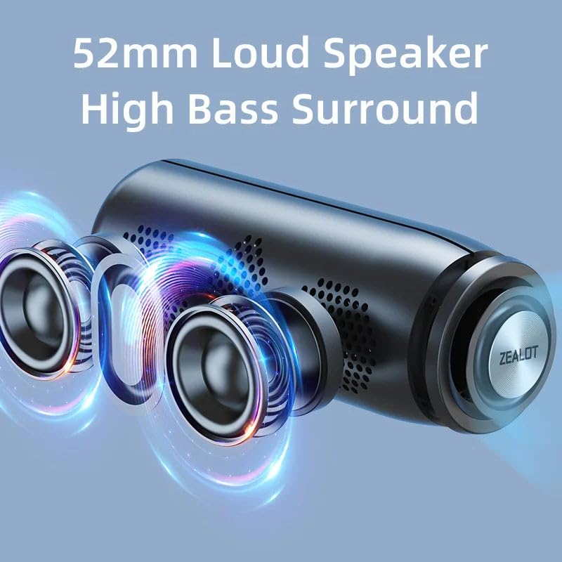 Beatfy 360 Haut-parleur Bluetooth portable résistant à l'eau Enceinte sans fil – Enceinte stéréo Bluetooth polyvalente pour la maison, les voyages et l'extérieur