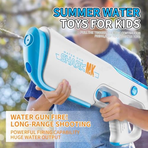Image of VikriDA Rechargeable Electric Water Gun Toy with Free Extra Rechargeable Battery, Automatic Water Absorption Function 25Ft Range - Self-Filling, Holi Pichkari