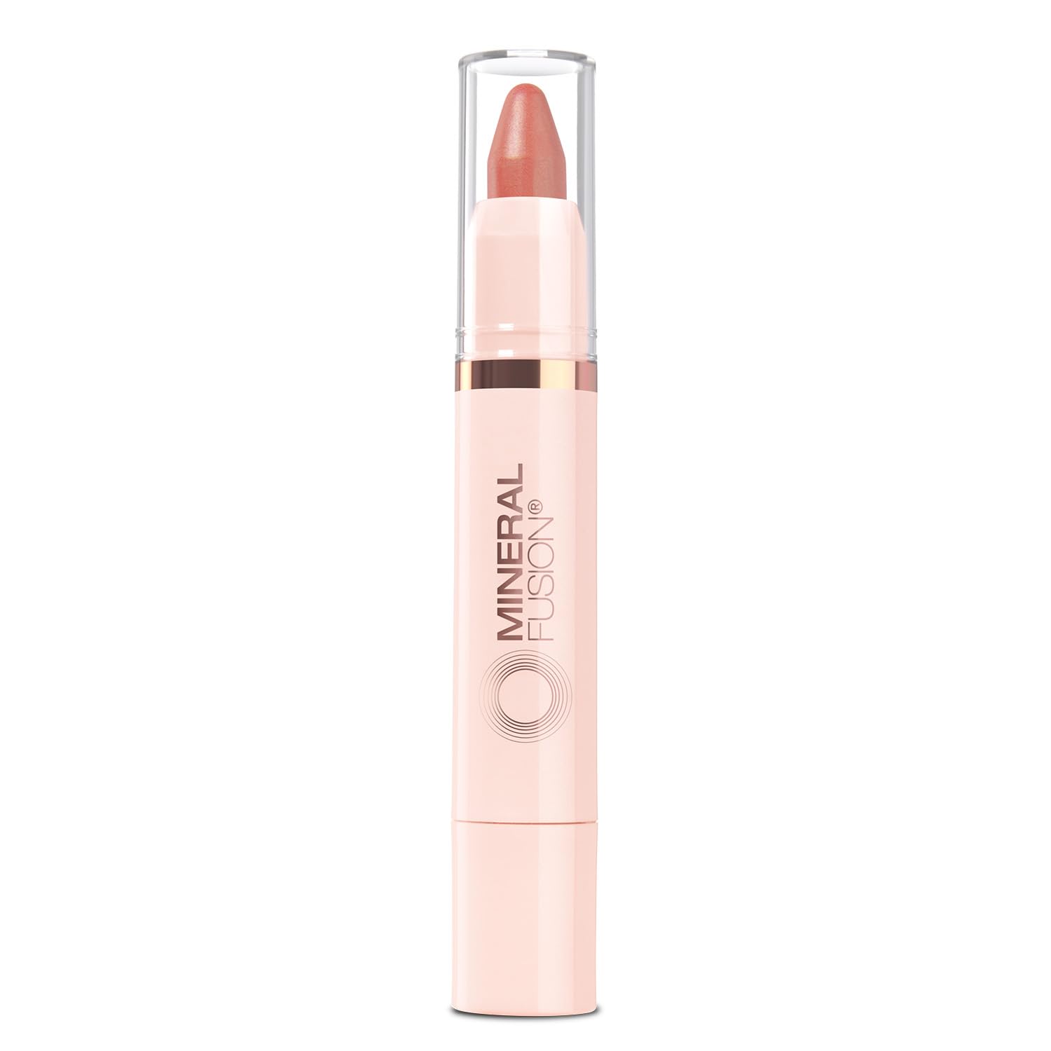 Mineral FusionNEW Sheer Moisture Lip Tint, Buildable Lip Color, Hydrating Lip Balm with Jojoba Oil, Shea Butter & More, Hydrates & Nourishes, FD&C Dye-Free & Hypoallergenic, Empowered, Peach Nude