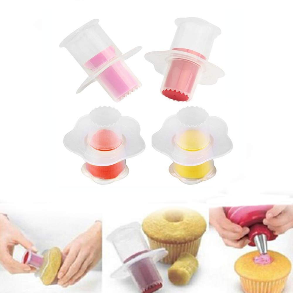 RKPM HOMES Cupcake Corer Cupcake Plunger Cutter Pastry Corer Baking Tool Decorating Divider Cake Filler 2PCS (Random Color) — Amazon image 3