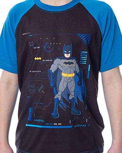 DC Comics Boys' Batman Spec Readout Short Sleeve Shirt and Shorts 2 Piece Superhero Sleepwear Pajama Set (6/7)3