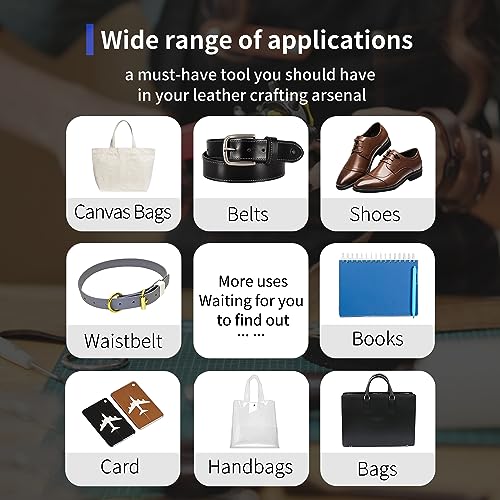 image for Revolving Punch Plier Kit, XOOL Professional Leather Hole Punch Set,Le