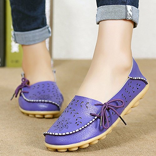 Image of VenusCelia Women's Breathable Comfort Walking Office Flat Loafer