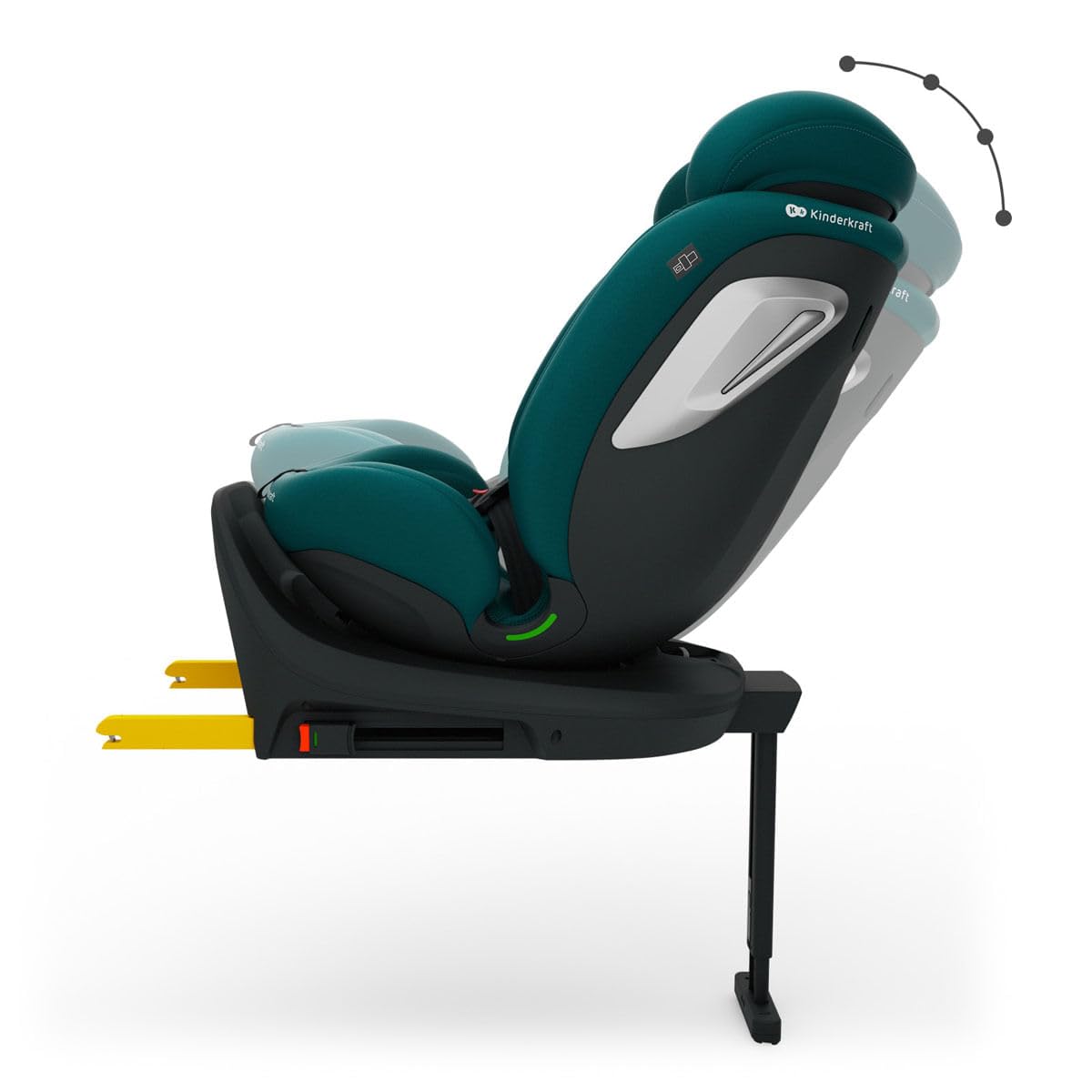 Kinderkraft I-360 2 PLUS I-SIZE - Asiento infantil para coche, color verde