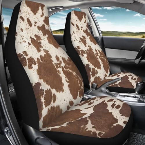Housses de siège de voiture motif vache housse avant auto camion SUV 52x138cm
