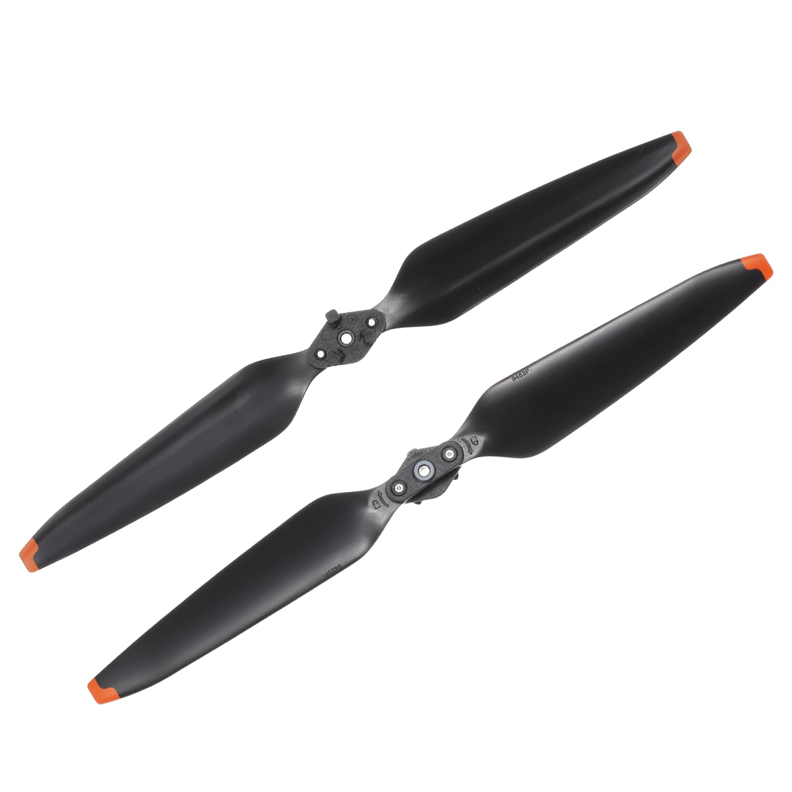 MECCANIXITY 2 Pcs Low Noise Propellers 9.4 Inch Black Drone Blades Orange Edge for Propeller Replacement