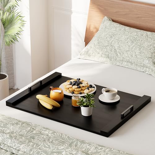 Cubierta para hornilla en bambú negro con asas 74.9x55.9x5.3 cm miniatura 6