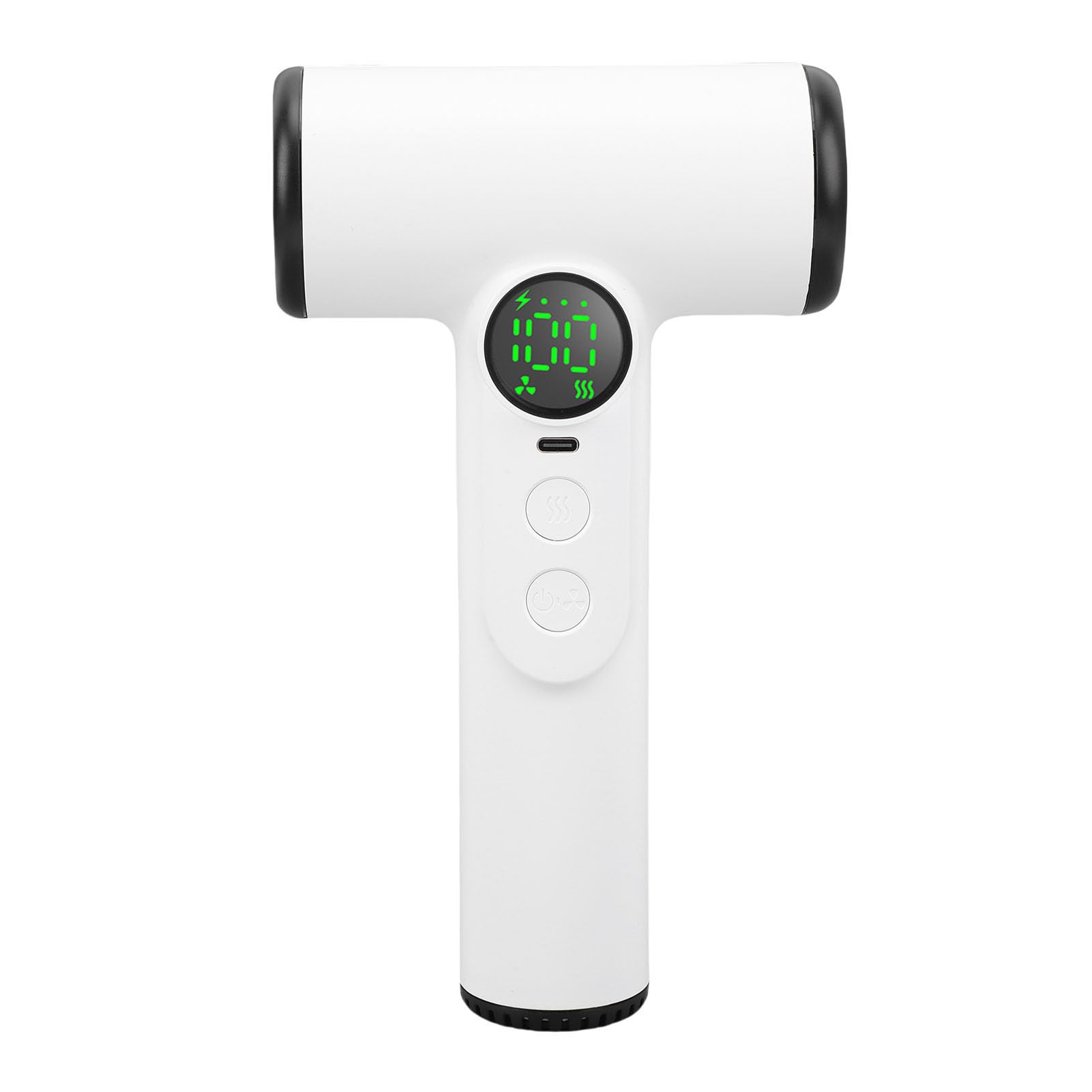 Bewinner Secador de Cabello Recargable USB 200w, Secador de Soplado Inalámbrico Portátil con Viento Caliente Caliente, 3 Configuraciones Ajustables para Viajar, Estilo (Enchufe de la UE)