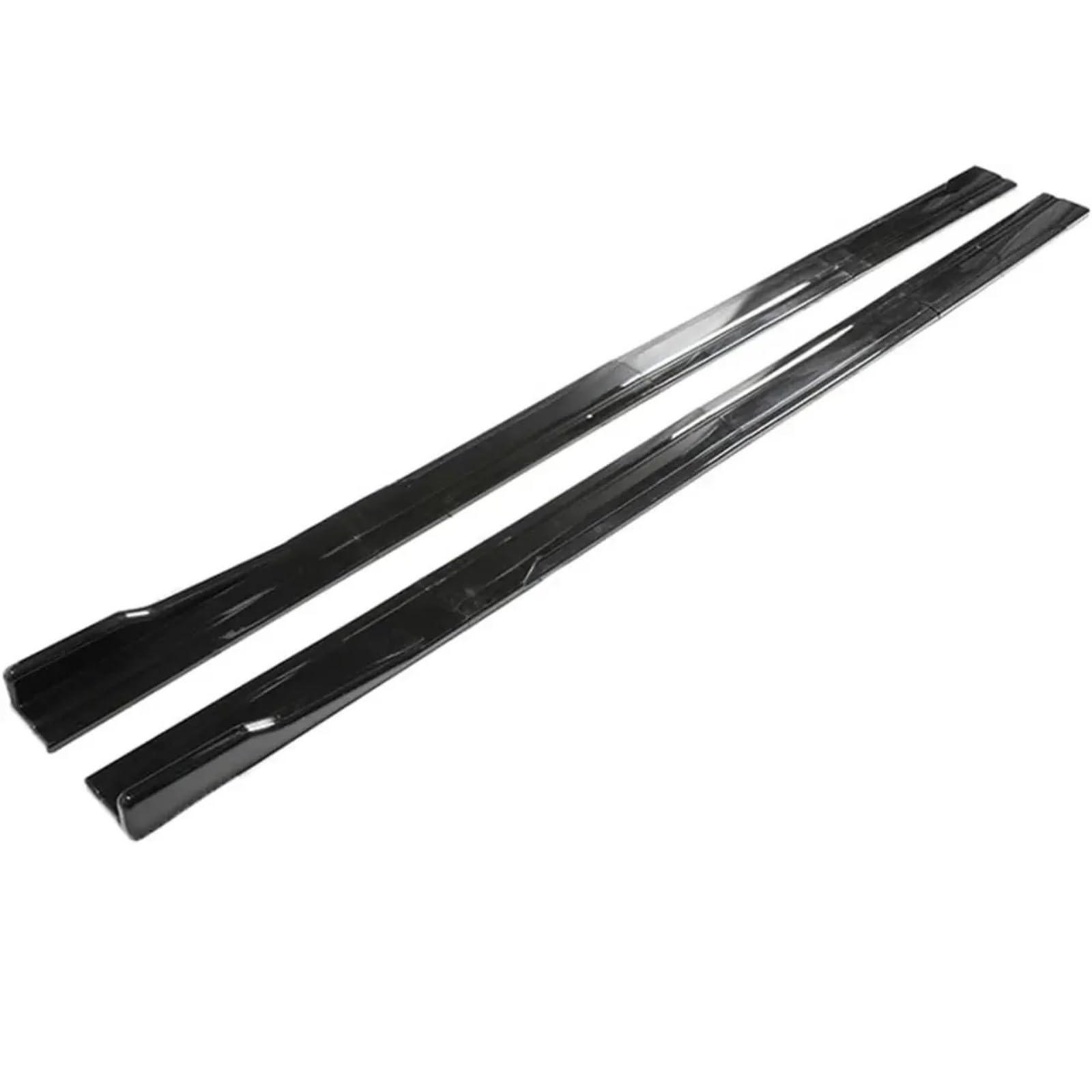 Falda Lateral Coche para Seat para Leon FR 5F MK1 MK2 MK3 MK3.5 MK4 MK5 para Ibiza 6J 6L Extensiones De Faldones Laterales Universales Falda Lateral Automotriz(Glossy Black)