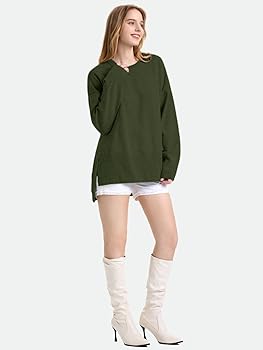 ZANZEA Women's Fall Sweaters 2025 Oversized Loose Long