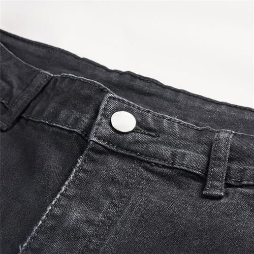 Men's Wide Leg Double-Front Jeans Fashion Casual Tapered Denim Jeans Relaxed Fit Washed Streetwear Jeans3