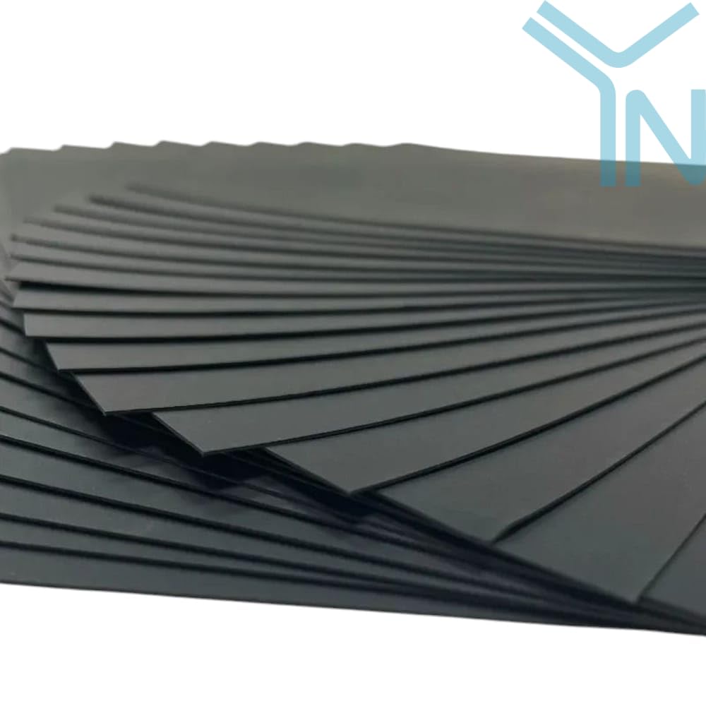 Black A1 Big/Full Size Chart Paper/Pastel Sheets - Pack of 8, Used in Art and Craft, Collage, Projects, Posters etc. Plain/Unrulled, Size: 70x56 Centimeters, 200 GSM Thickness 2