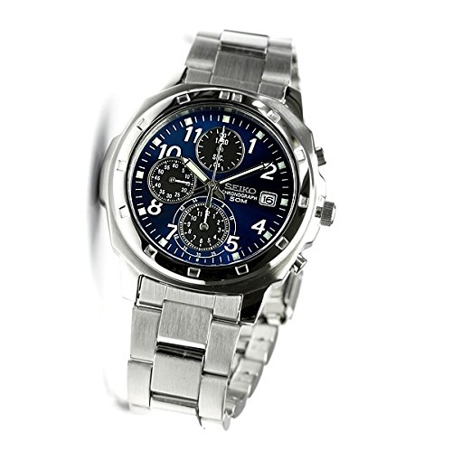SEIKO CHRONOGRAPH 50M 腕時計 Seiko Chronograph 50m Stainless Steel Men's Watch SND195P1