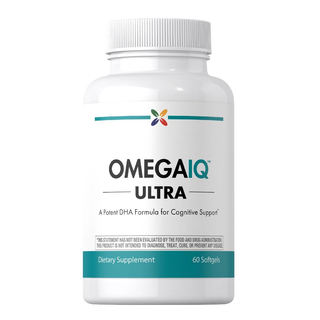 Stop Aging Now - Omega 3 Supplement - with EPA and DHA - Supports Brain Health - 60 Softgels