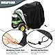 Gicov Riding Lawn Mower Cover Waterproof Heavy Duty Outdoor Tractor Cover Fits Decks Up to 54 Lawn Tractor Cover with Windproof Drawstring All Weather Protection (180,3x109,2x114,3 cm)