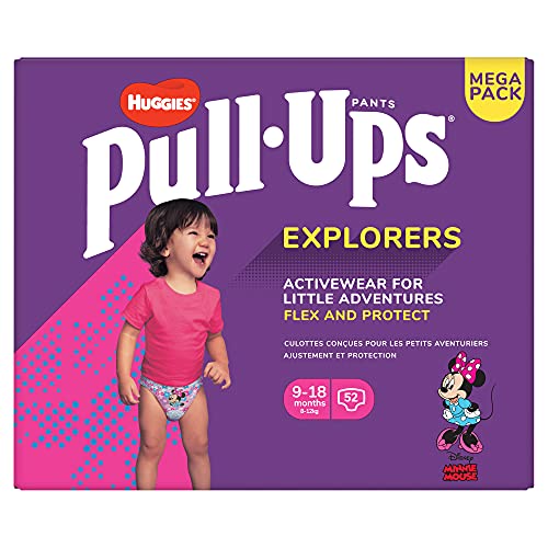 Huggies Pants Pull-Ups Pañales Niña, Talla 4 (8-12 Kg), 2 paquetes x 26 uds (52 pañales braguita)