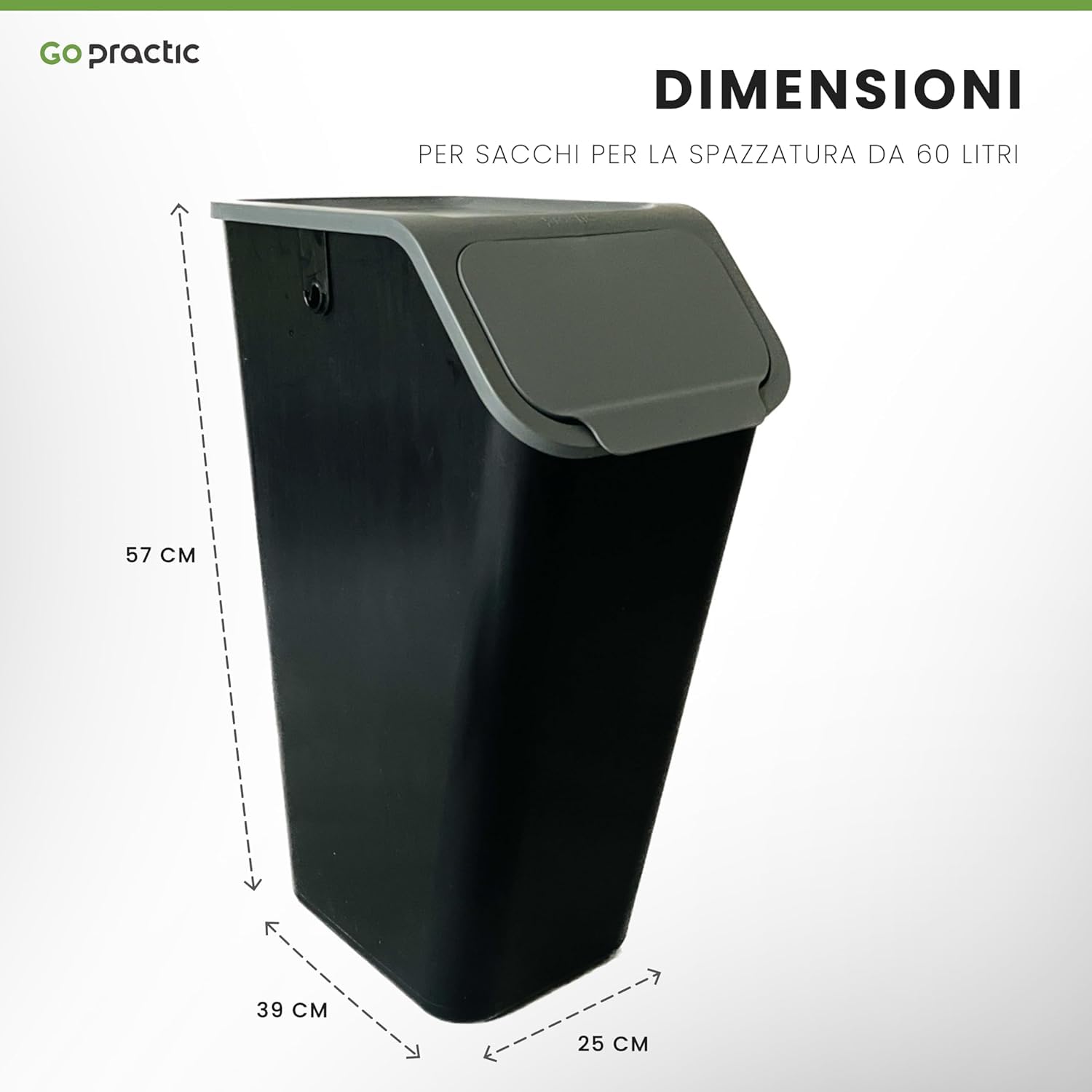 Pattumiera da Cucina, Raccolta Differenziata Cucina, Set da 4 pezzi: 2x 25L + 2x 35L, Secchiello Domestico,Cestino Per Rifiuti, Secchio per Immondizia, Casa Contenitori, + Filtri