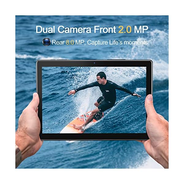 PRITOM Android Tablet 10 inch, M10, 2 GB RAM, 32 GB Android 10.0 Tablet, 10.1 inch IPS HD Display, GPS, FM, Quad-Core Processor, Wi-Fi (M10 Black)
