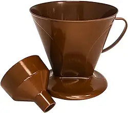 Coador de Café Nº 103 com Adaptador para Garrafa Térmica – Suporte para Filtro de Papel, Preparo Manual, Plástico Resistente, Café Coado Perfeito em Casa, Escritório ou Viagem