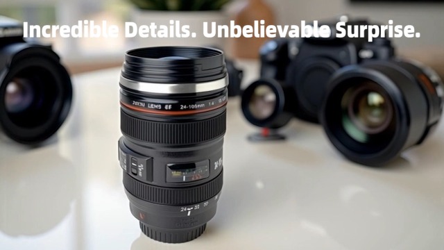 Amazon.com: Tmango Camera Lens Coffee Mug with Clear Lid and Spoon   Lightweight Lens Cup Replica, Gift for Photographers : Cell Phones &  Accessories