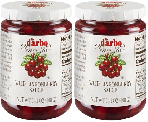 DARBO CONSERVES Wild Lingonberry Sauce, 14.1 OZ (Pack of 2)
