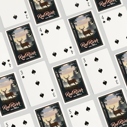 Lantern Press Red River, New Mexico, 52 cartas poker miniatura 4