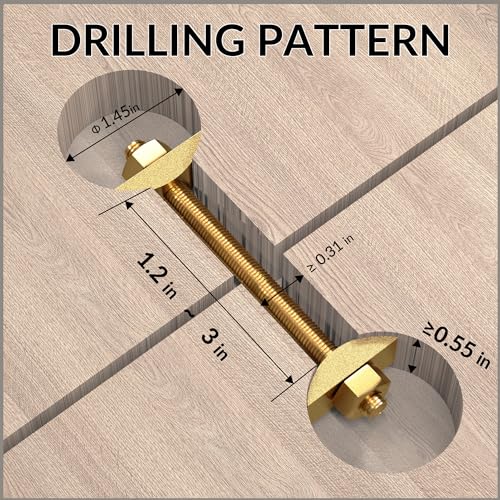 countertop connector bolts m8x100mm joint fasteners furniture fastening kit drawboltbedbutcher block miter draw bolt flip connector 6pcs
