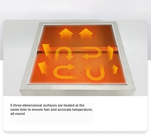 Miniatura 5 de Olla de fusión profesional de chocolate, fondue eléctrico de chocolate con control digital de 500 W, máquina de templar de chocolate de 20 libras,