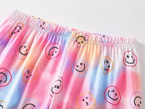 Image of Beezizac Girls Pajamas Cute Print Short /Long Sleeve Pants Set Size 6-18