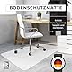 Roxus® Bodenschutzmatte Bürostuhl Verschiedene Größen (50x70cm, milchweiß) - Bürostuhl-Unterlage geeignet für Parkett, Laminat, Teppich, Fliesen, Hartböden - Gaming Schreibtischstuhl Schutz-Matte