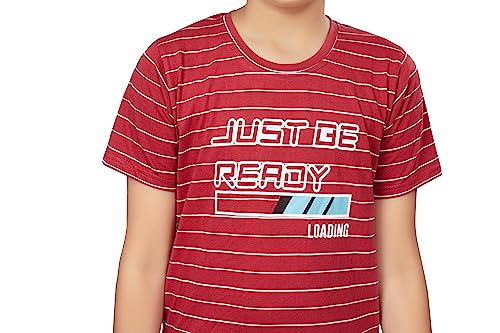 Image of Kids Night Suit for Boys - Cotton Set of Pyjama & T-Shirt Sleepwear - Lightweight & Comfortable Night Wear for Kids