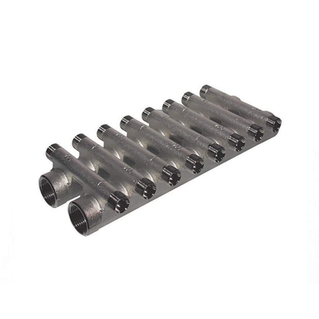 Collettore Compatto 8 Vie In Ottone 3/4 X 1/2" Tiemme