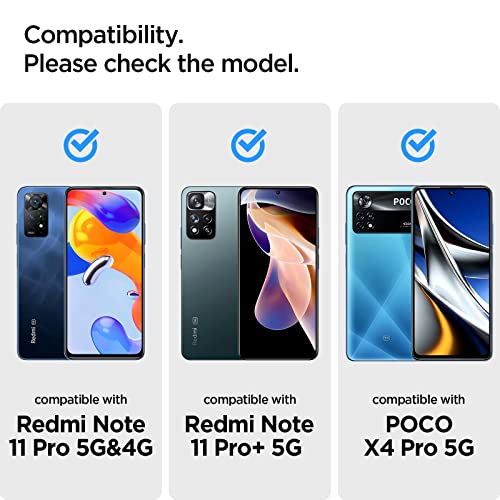 Image of Spigen Glas.tR SLIM Tempered Glass Screen Protector Guard for Redmi Note 11Pro / 11Pro + - 1 Pack