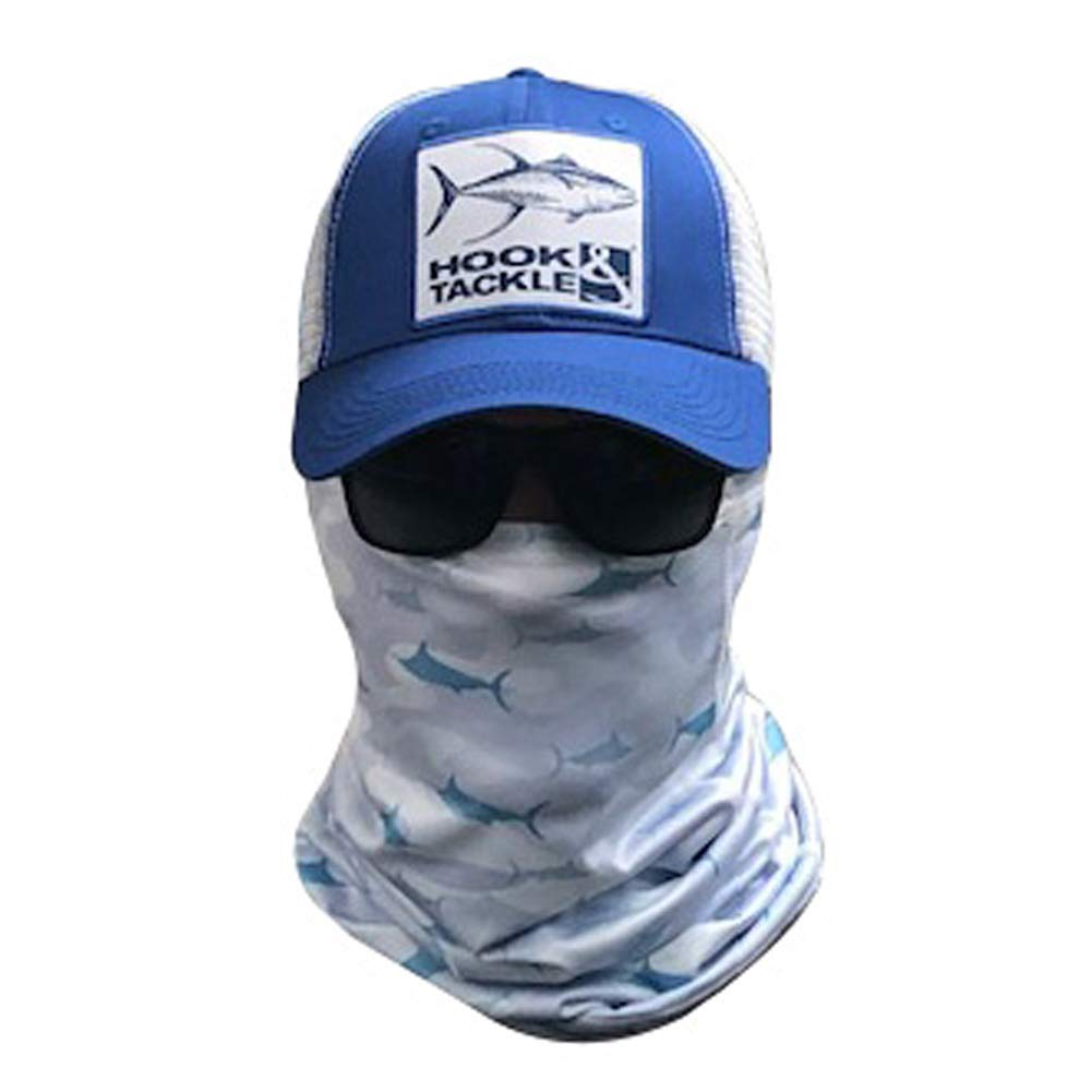 Hook & Tackle | Blue Marlin Camo | Neck & Face Gaiters | Scarves | Masks | Shields | Sun Protection | Grey