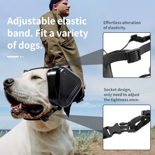 Image of Dog Ear Muffs Noise Protection, Noise Cancelling Headphones for Dogs, Ear Covers for Hearing Protection and Anxiety - Black