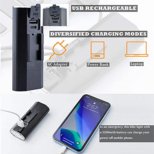 BenRich 3000 Lumens Étanche VTT Vélo De Montagne Lumière USB Rechargeable 4 Modes Cyclisme Phare Lampe Avant LED Lampe Puissant Fit Tout Vélo VTC - Image 4