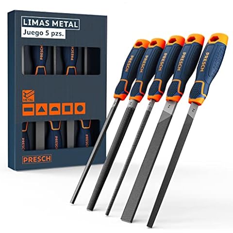 Presch Limas para metal 5 piezas - Juego de limas de metal Cover
