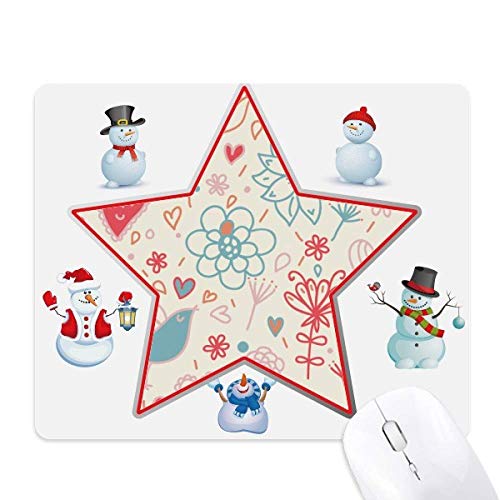 Tapis de souris motif étoiles de Noël grand confort de glisse